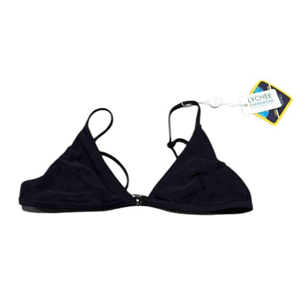 42. Lychee Swimwear Black Traingle Bikini Top